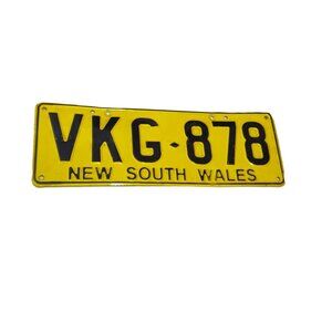 New South Wales Australia License Plate